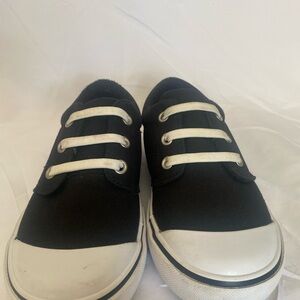 Wonder Nation Black and White Kids Sneakers